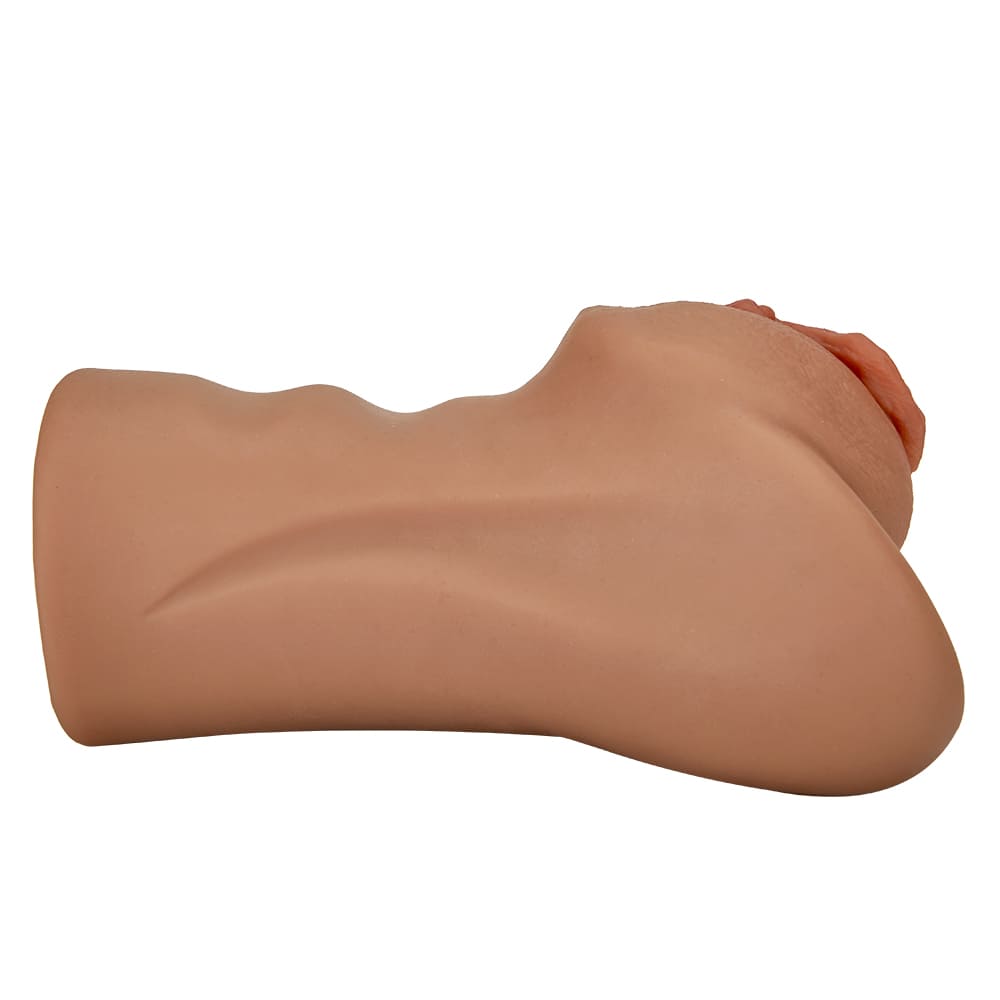 6.9 Wheat-Colored Lifelike Clitoris Big Labia Vagina Stroker