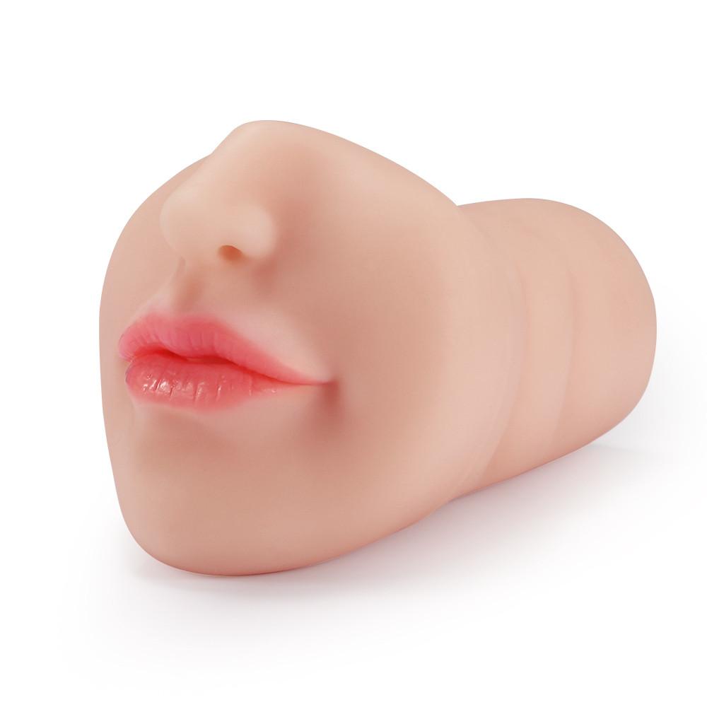 6.29 White Skin Red Lip Deep Throat Stroker