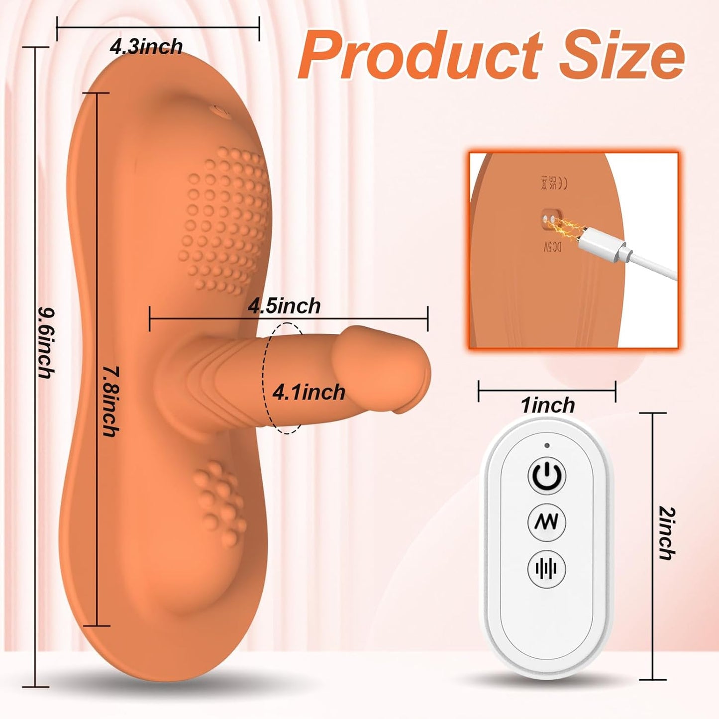 Buyging™ 10 Vibration Modes Sit and Ride Vibrator Clit Anal G-spot Double Stimulator