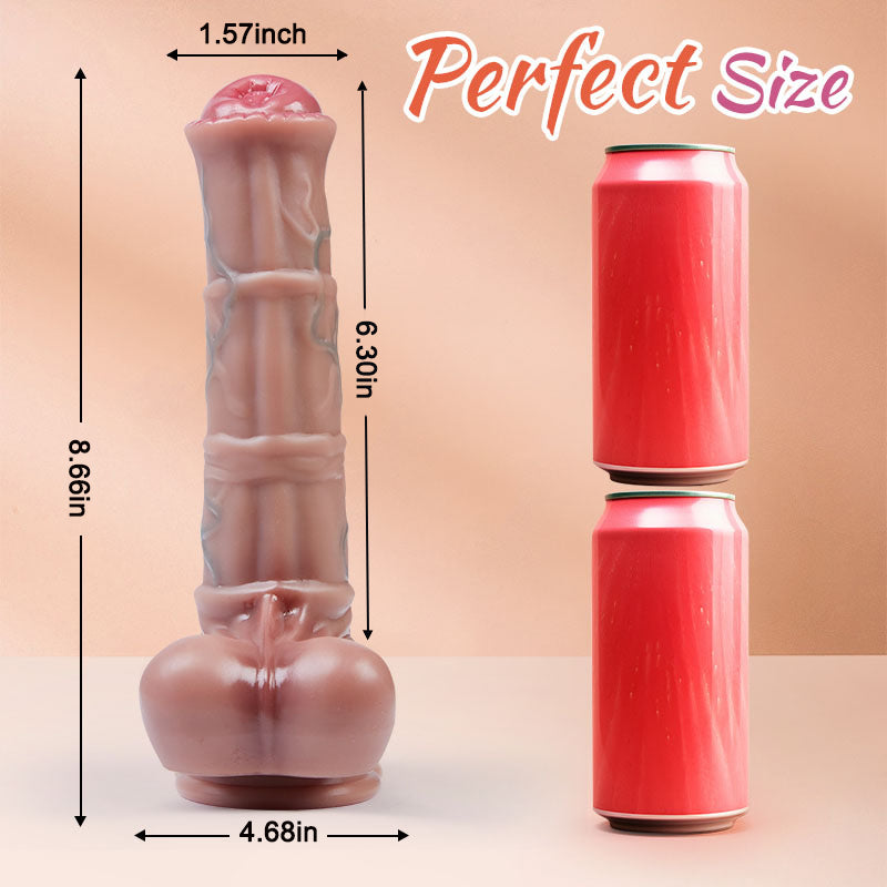 Buyging™ 3 Telescopic Swing 10 Vibration Heating Dildo 7.75 Inch