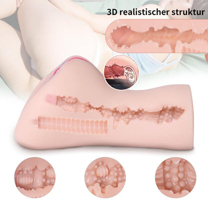 6.23'' 3D Texture Realistic Clitoris Pocket Pussy Stroker