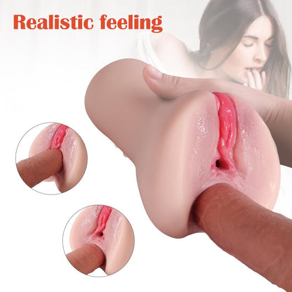 6.23'' 3D Texture Realistic Clitoris Pocket Pussy Stroker