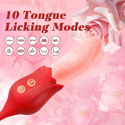 Sexoralab™G-spot Tongue Vibrator With 10 Licking Biting & Vibrating Modes