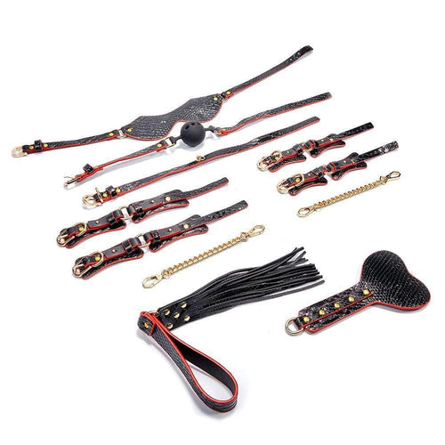 Crocodile Pattern 7-Piece Restraints Set