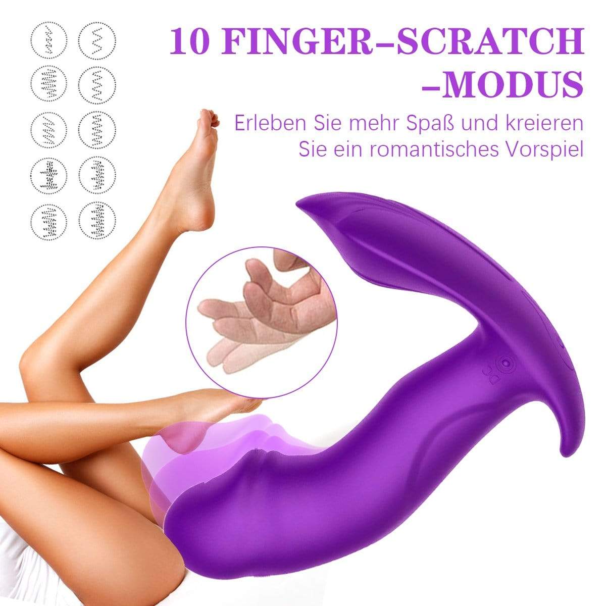 Finger-Scratch Remote Control Vibrator