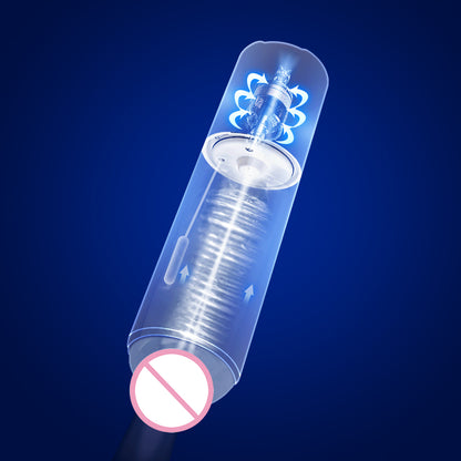 OLO Intelligent Voice Heating Sucking Masturbation Cup Vibrating Oral Aircraft Cup Deep Throat Male Masturbators Sex Toy for Man