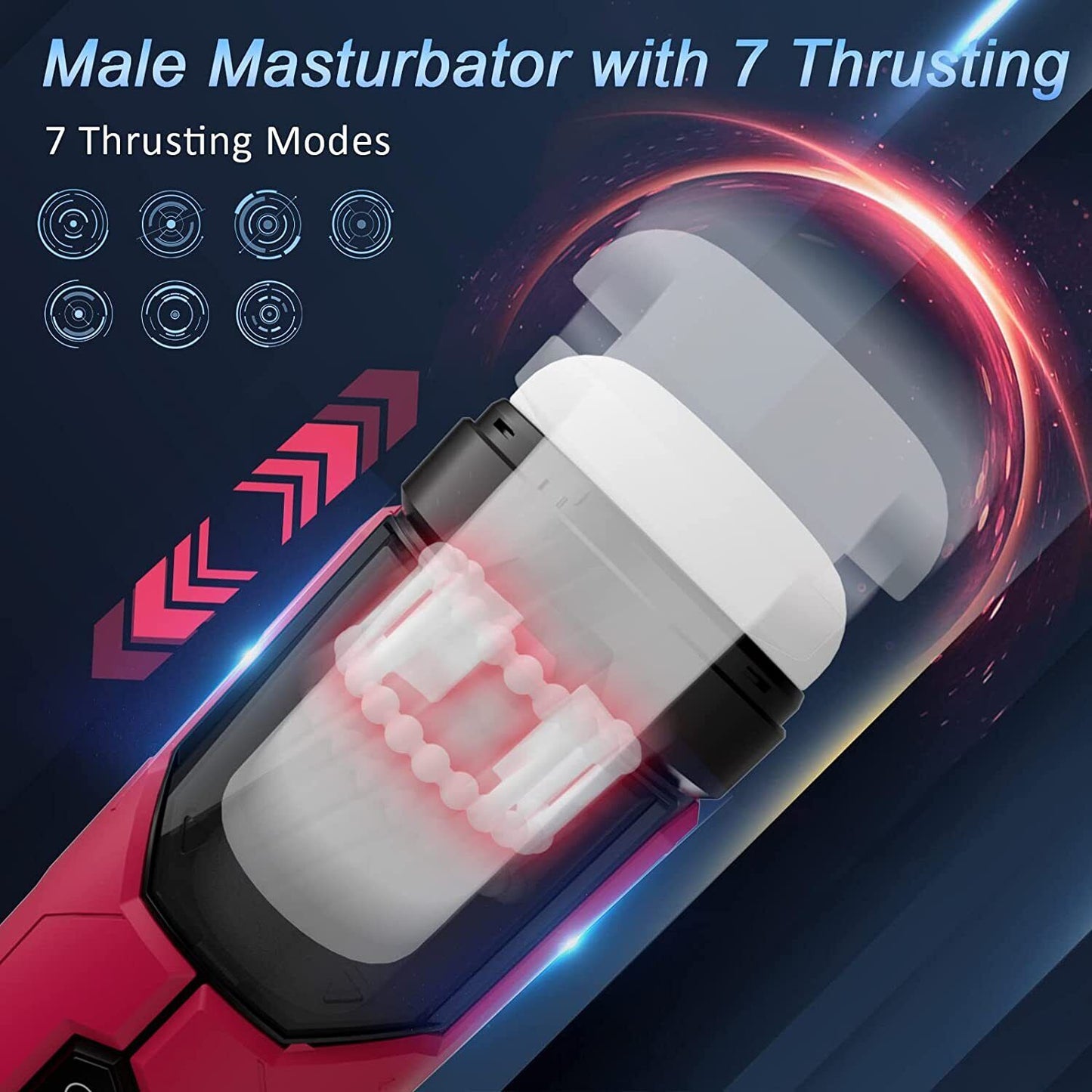 [Confidential delivery]Male Masturbaters Automatic Handsfree Thrusting Cup Vibrated Stroker Lubricants