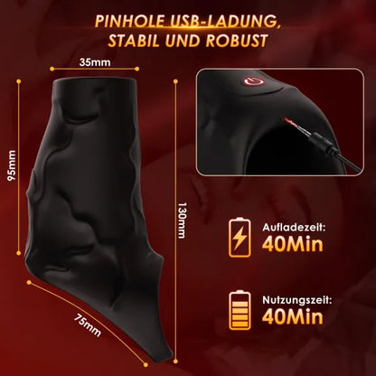 😍Vibrating 4-in-1 Penis Sleeve – Enhance Your Sexual Pleasure💖