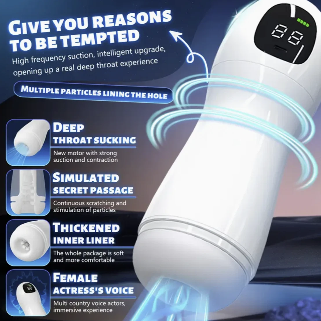 Electric Masturbator Man Cup Suction Massage Function Sex Toy Masturbating for Men Sex Toy for Men Pocket Pussy Masturbators Vibrator