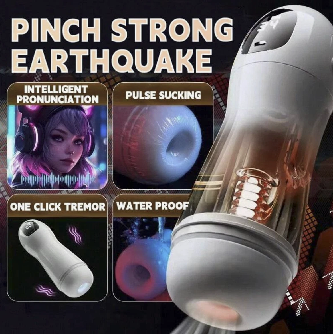 Electric Masturbator Man Cup Suction Massage Function Sex Toy Masturbating for Men Sex Toy for Men Pocket Pussy Masturbators Vibrator