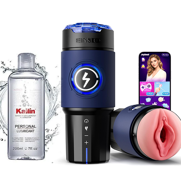 AI & APP Control Thrusting Male Stroker with 360° Heating, 5-Speed Smooth Motion Adult Mens