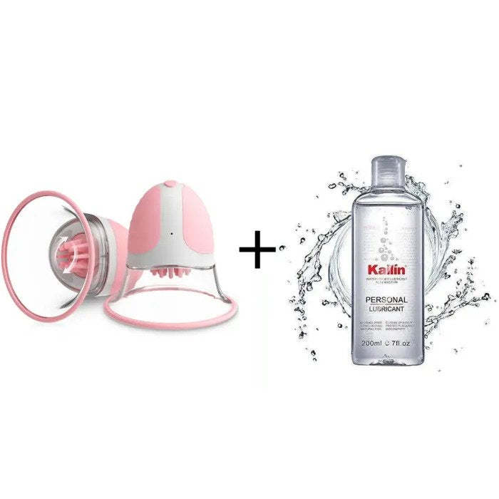Vibrating Sucking 360° Rotational Stimulation Nipple Sucker
