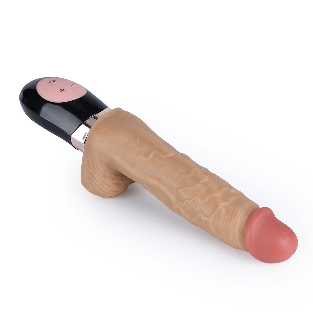 Automatic 7 Vibrating Swing Heating Handheld Realistic Dildo