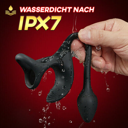 Zenith - Spherical Vibrating Anal Plug with Penis Rings