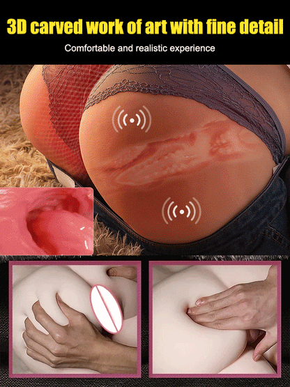 Realistic sex doll, not inflatable doll, can be inserted as a male masturbator, sexy erotic doll