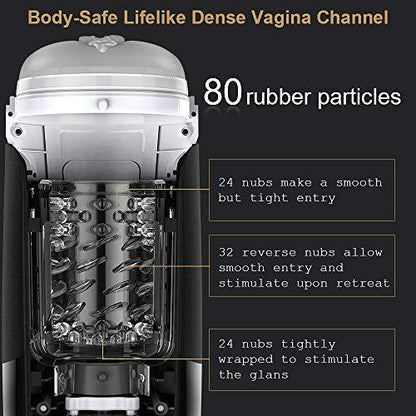 10 Powerful Telescoping&Rotating Automatic Masturbation Cup