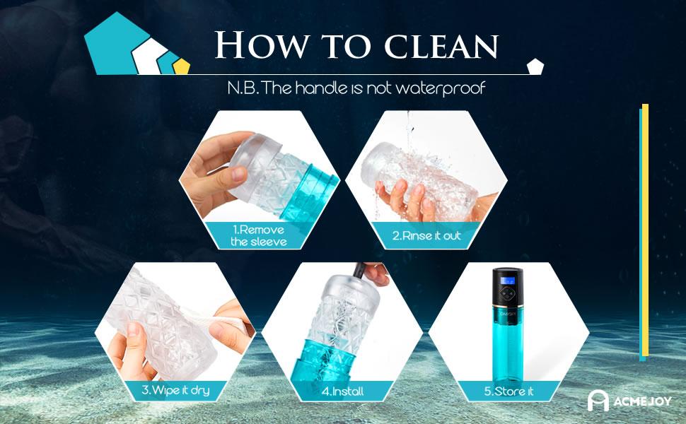 6-Frequency Water Spa 6-Mode Sucking Penis Enlargement Pump