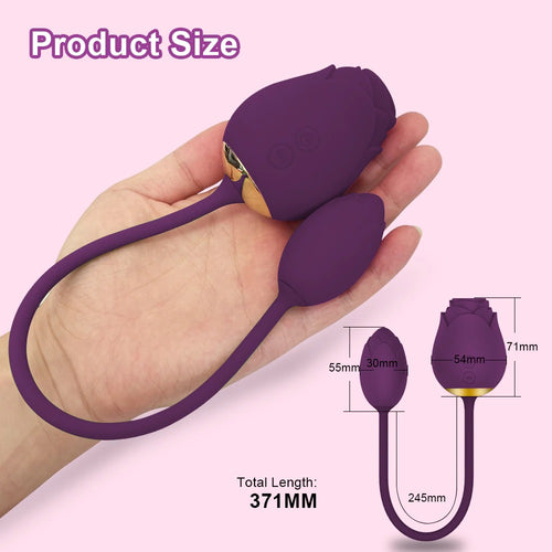 Rose Clit Sucker Vibrators for Women Powerful Clitoris Stimulator Vacuum Sucking Female Love Vibrating Egg Sex Toy for Adults 18