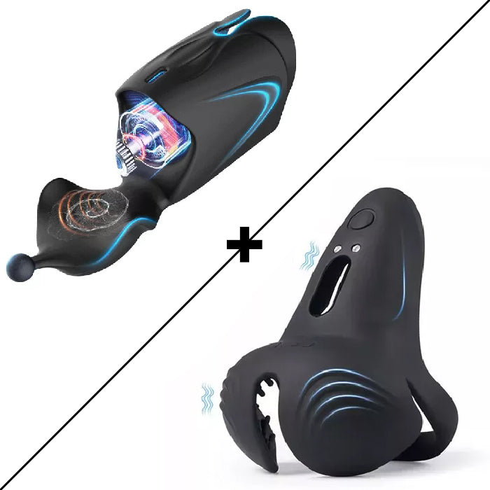 10-Pattern Vibrations Balls Dense Tickler Penis Ring