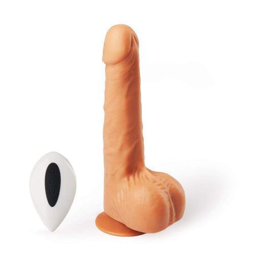 Remote Control Telescoping Rotating Dildo