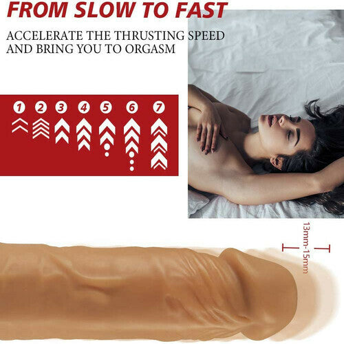 Buyging™ 7 Thrusting 1800r/min Realistic Telescopic Vibrating Dildo