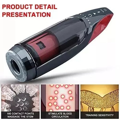 Sexoralab New Bluetooth-controlled automatic retractable THE KING rotating male masturbator