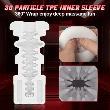 Sexoralab™ SPACESEX One-Click Burst 8 Thrusting 10 Vibrating Male Masturbator