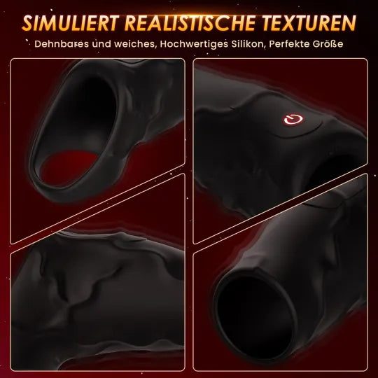 😍Vibrating 4-in-1 Penis Sleeve – Enhance Your Sexual Pleasure💖