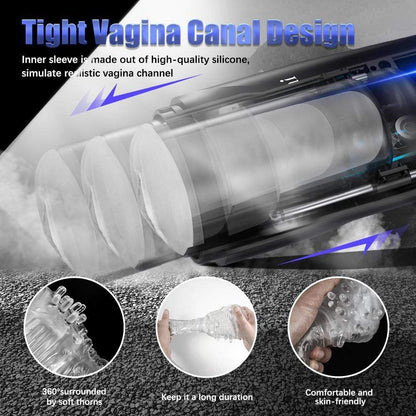 Eliza-Two Button Design Easy to Use Male Masturbator