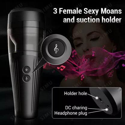 Handsfree Masturbator | Thrusting Sex Toy Vibrating Cup