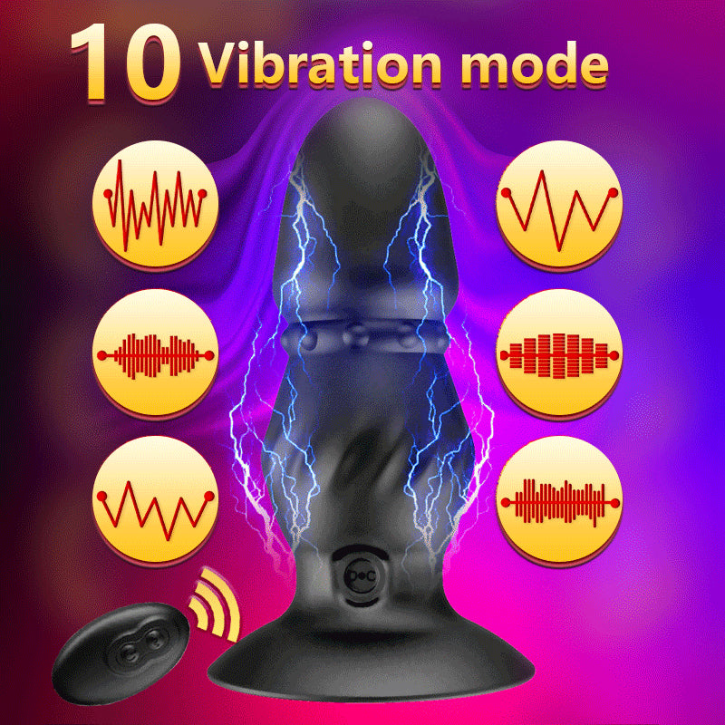10 Speed Prostate Massager Wireless Remote Control Anal Bead Butt Plug Stimulator USB Charge Anal Vibrator Sex Toy for Men Women