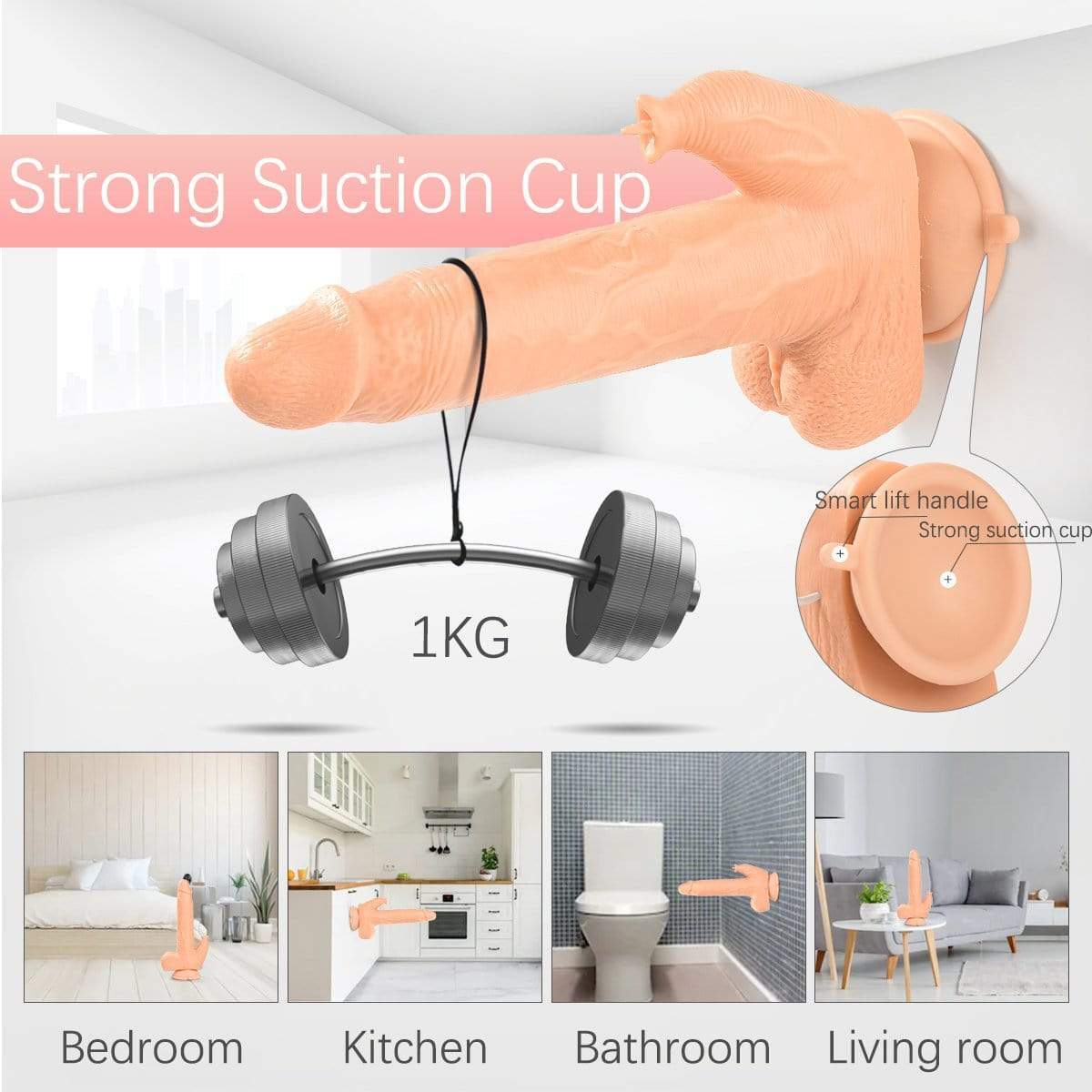 9.8 Inch Simulation Vibrating Dildo