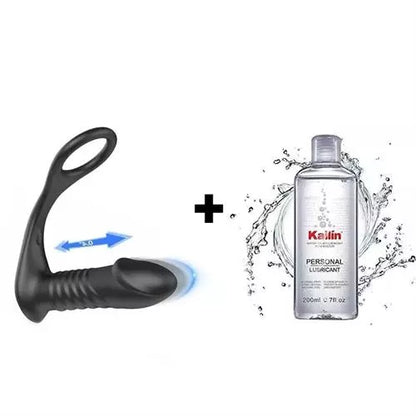 Buyging™ 10 Vibrating 3 Thrusting Remote Control Anal Vibrator