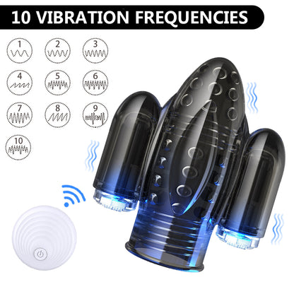 10 Speeds Penis Vibrator for Men Glans Vibrators Masturbator for Men Delay Lasting Trainer Dildo Vibrators Sex Toys for Adults