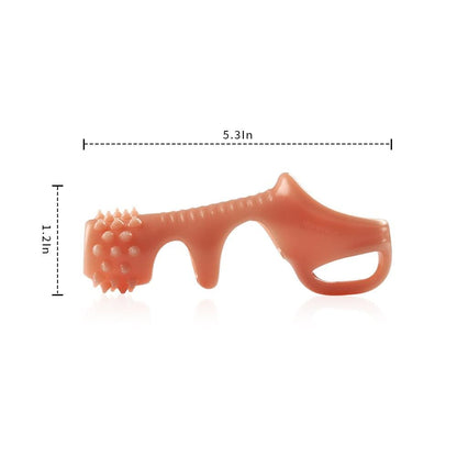 Ball-Bondage Hollowed-Out Penis Sleeve with Thorns