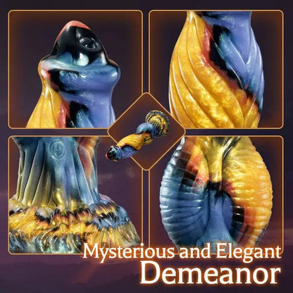 Animal Texture 7 Thrusting Vibrating Big Sucker Monster Dildo 10.23 Inch