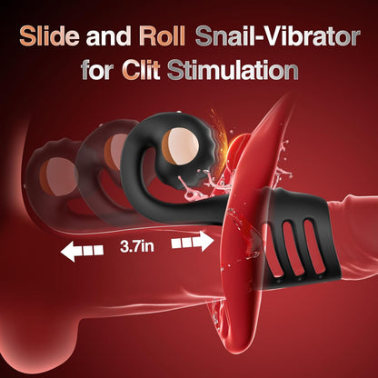 Sexoralab™Dual Motor 10 Modes Multi-Purpose Snail Male Penis Exerciser