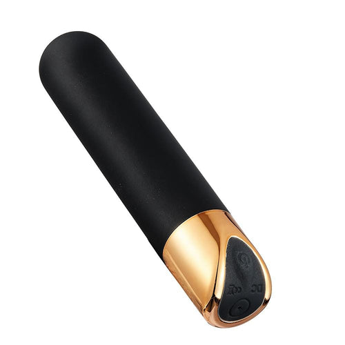 10-Frequency Black-Golden Bullet Vibrator