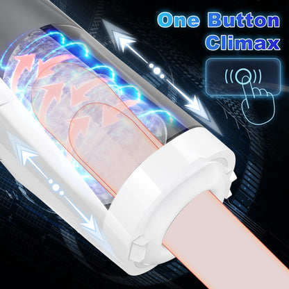 Automatic Rotating Thrusting Male Masturbators, Pocket Pussy Vagina Stroker with 11 Strong Modes, Krumppo Masturbation Cup with Ultra Realistic Tunnel, Male Sex Toys for Men Sexual Pleasure