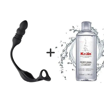 Buyging™ Wearable 9 Thrusting 9 Vibrating Prostate Massager with Dual Cock Rings