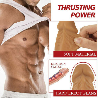 Buyging™ 7 Thrusting 1800r/min Realistic Telescopic Vibrating Dildo