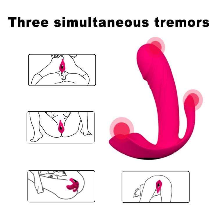 Invisible Wearable Vibrator Clitoris Vagina Anus Stimulator Adult Toy