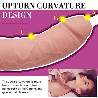 8 Inch Huge Glans Realistic Dildo