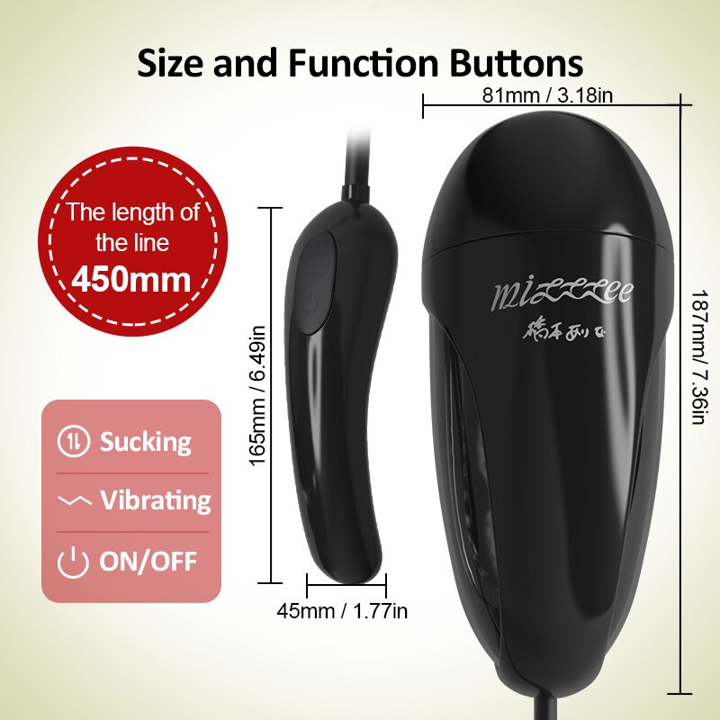 Remote Sucking Masturbator Male 10*3 Modes Vibration & Suction Penis Training Delayed Ejaculation Masturbators Sex Toys for Men