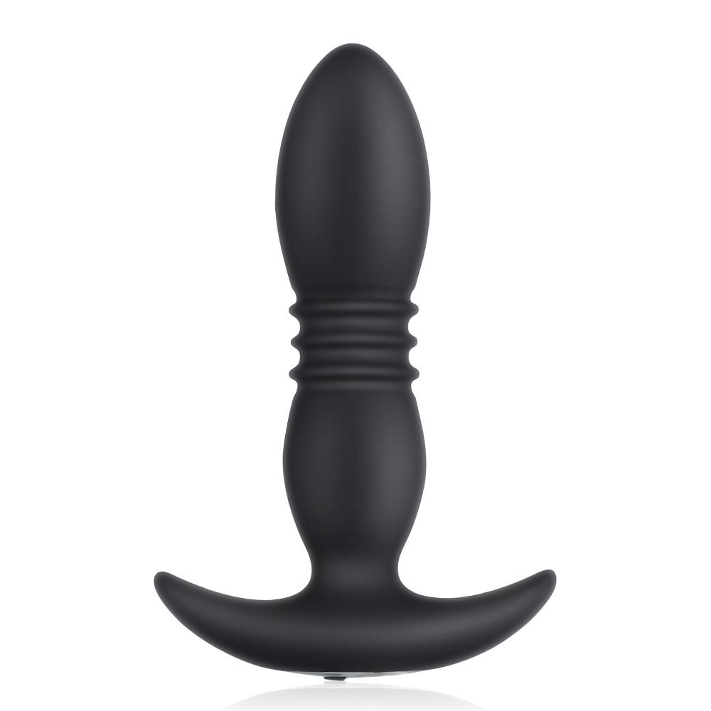 Filling Telescoping Vibrating Butt Plug with Remote Control