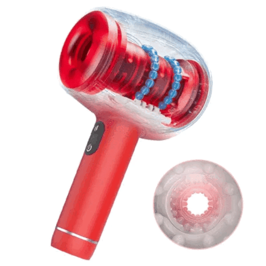 Handheld Automatic 6 Frequency Thrusting Vibration Male Masturbator