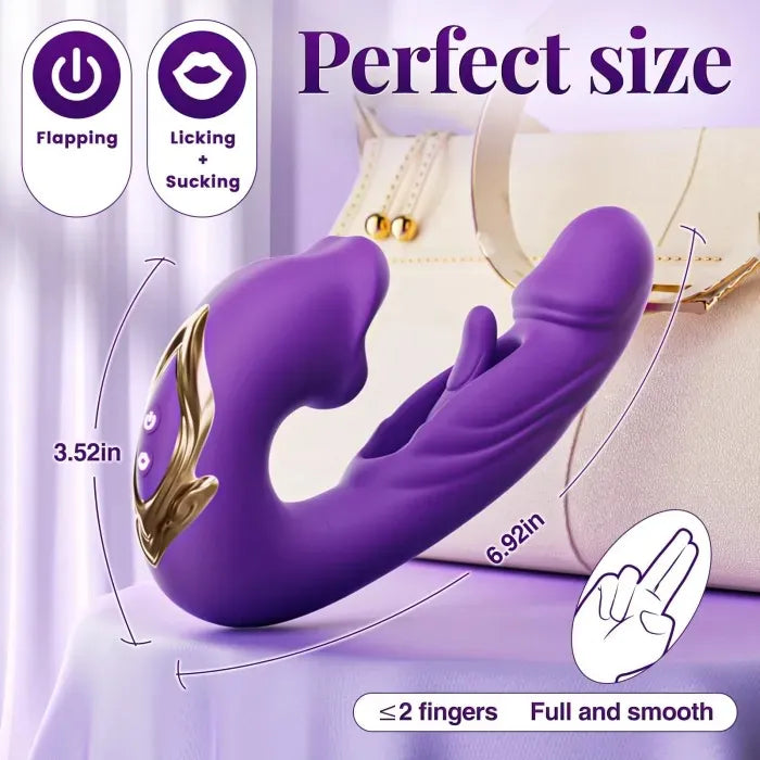💥New on sale 2025 💞G-Spot Vibrator Female Sex Toy, featuring 7 slapping vibration modes and 5 licking/sucking modes.