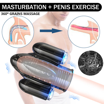 10 Speeds Penis Vibrator for Men Glans Vibrators Masturbator for Men Delay Lasting Trainer Dildo Vibrators Sex Toys for Adults
