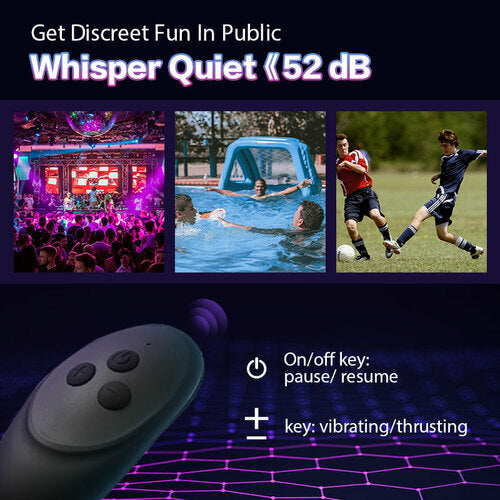 Buyging™ 10 Vibrating 3 Thrusting Remote Control Anal Vibrator