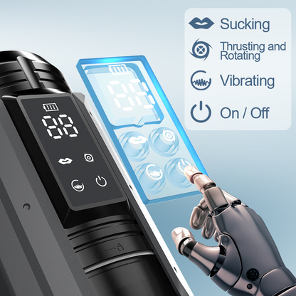 King -100% Waterproof 4 IN 1 Automatic Masturbation Cup for Men